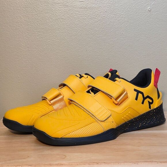 TYR L-2 Lifter Weightlifting Shoes Yellow Black Men's Size 11.5 Women's 13 - Picture 3 of 7